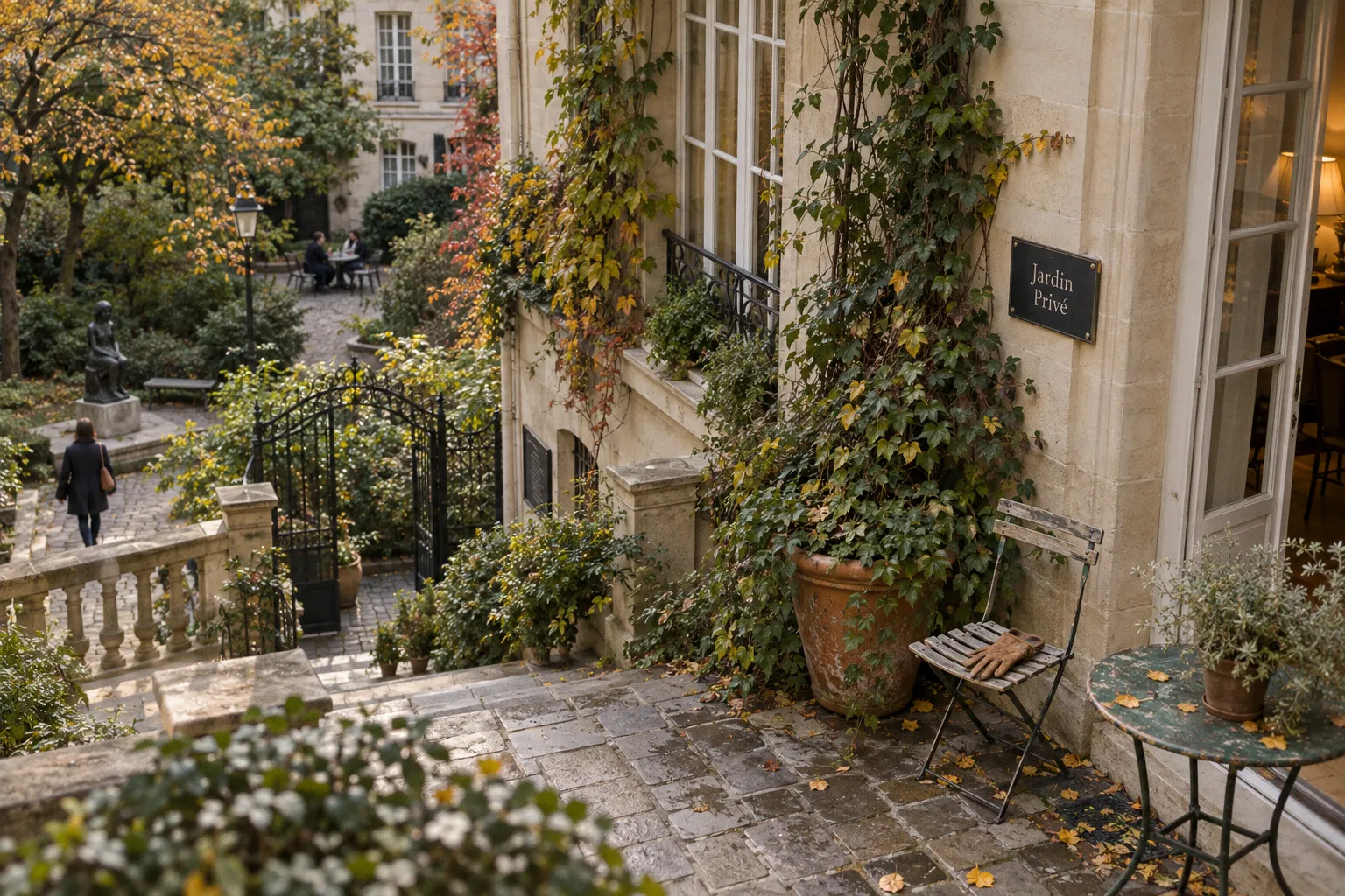 Jardins cachés de Paris Centre : itinéraire de quiétude
